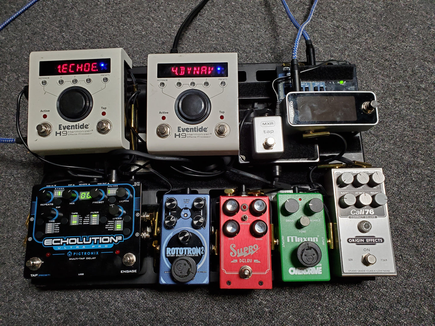 David Koltai's Pedalboard feat. the OD808-40P